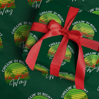 Jamaican Reggae Vibes Wrapping Paper Roll Retro Rasta Sunset Chill Chillin Di Right Way - Wonder Print Shop