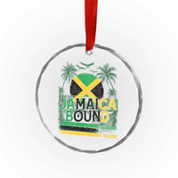 Jamaican Travel Crystal Glass Ornament Straight Trippin Jamaica Vacation Retro - Wonder Print Shop