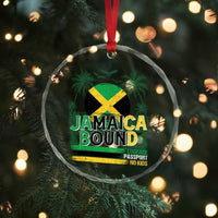 Jamaican Travel Crystal Glass Ornament Straight Trippin Jamaica Vacation Retro - Wonder Print Shop