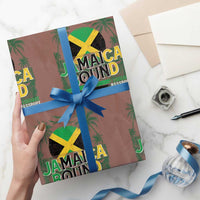 Jamaican Travel Wrapping Paper Roll Straight Trippin Jamaica Vacation Retro - Wonder Print Shop