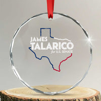 James Talarico for US Senate Crystal Glass Ornament Texas Senate Race 2026