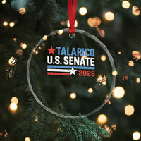 James Talarico US Senate 2026 Crystal Glass Ornament Texas Senate Race Stars and Stripes