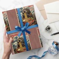 Japanese Groundhog Ramen Noodles Wrapping Paper Roll Funny Kawaii Anime - Wonder Print Shop