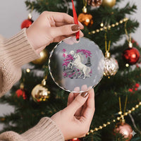 Japanese New Year 2026 Crystal Glass Ornament Year Of The Horse Sakura Cherry Blossom Shrine - Wonder Print Shop