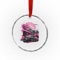 JDM Japanese Crystal Glass Ornament Tokyo Japan Drift Race Car Mount Fuji Cherry Blossom Sakura TS10