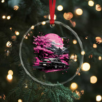 JDM Japanese Crystal Glass Ornament Tokyo Japan Drift Race Car Mount Fuji Cherry Blossom Sakura TS10