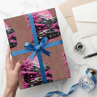JDM Japanese Wrapping Paper Roll Tokyo Japan Drift Race Car Mount Fuji Cherry Blossom Sakura - Wonder Print Shop