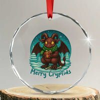 Jersey Devil Crystal Glass Ornament Merry Cryptidmas Funny Christmas Gift TS12
