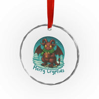 Jersey Devil Crystal Glass Ornament Merry Cryptidmas Funny Christmas Gift TS12
