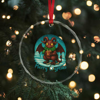 Jersey Devil Crystal Glass Ornament Merry Cryptidmas Funny Christmas Gift TS12