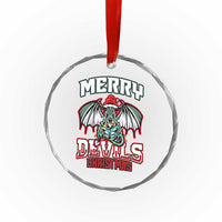 Jersey Devil Crystal Glass Ornament Merry Devils Christmas Cryptid Gift TS12