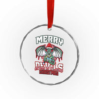 Jersey Devil Crystal Glass Ornament Merry Devils Christmas Cryptid Gift TS12