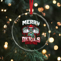 Jersey Devil Crystal Glass Ornament Merry Devils Christmas Cryptid Gift TS12