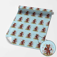 Jersey Devil Easter Egg Hunt Wrapping Paper Roll Funny Pine Barrens Folklore Gift