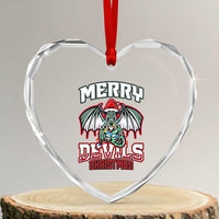 Jersey Devil Heart Crystal Glass Ornament Merry Devils Christmas Cryptid Gift - Wonder Print Shop