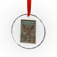 Jersey Devil Merry Devils Christmas Gift Crystal Glass Ornament TS12