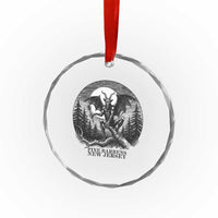 Jersey Devil Playing Dart Crystal Glass Ornament Gothic Horror Gift Pine Barrens New Jersey - Wonder Print Shop