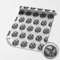 Jersey Devil Playing Dart Wrapping Paper Roll Gothic Horror Gift Pine Barrens New Jersey - Wonder Print Shop