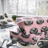 Jersey Devil Playing Dart Wrapping Paper Roll Gothic Horror Gift Pine Barrens New Jersey - Wonder Print Shop