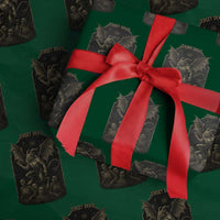 Jersey Devil Wrapping Paper Roll Vintage Weird Creepy Creature Leeds Devil - Wonder Print Shop