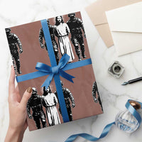 Jesus Arrested Parody Wrapping Paper Roll Funny Immigrant Rights Political Protest