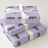 Jesus Christ Wrapping Paper Roll The Way Truth Life Cross Nails Faith In God Christian