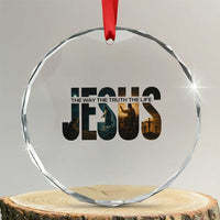 Jesus Christian Bible Crystal Glass Ornament The Way The Truth The Life - Wonder Print Shop