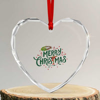 Jesus Christian Christmas Heart Crystal Glass Ornament - Wonder Print Shop