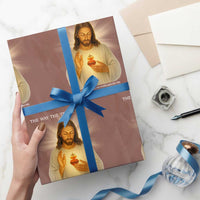 Jesus Christian Christmas Wrapping Paper Roll Cross Bible Verse Inspirational - Wonder Print Shop