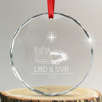 Jesus Christian Crystal Glass Ornament Crown Thorn Monochrome LRD SVR Symbolic Religious TS14