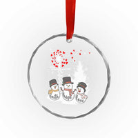 Jesus Christian Crystal Glass Ornament Faith Hope Love Snowman Dandelion Xmas TS09