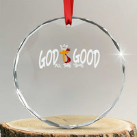 Jesus Christian Crystal Glass Ornament God Is Good All The Time TS14
