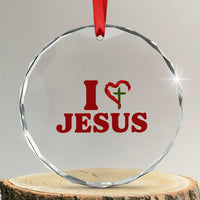 Jesus Christian Crystal Glass Ornament Religious Faith Inspirational Bible Verse - Wonder Print Shop