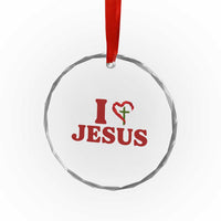Jesus Christian Crystal Glass Ornament Religious Faith Inspirational Bible Verse - Wonder Print Shop