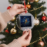 Jesus Christian Crystal Glass Ornament Stary Night Van Gogh Christmas - Wonder Print Shop