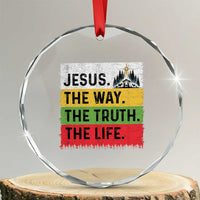 Jesus Christian Crystal Glass Ornament The Way The Truth The Life Nativity Scene TS14