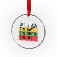 Jesus Christian Crystal Glass Ornament The Way The Truth The Life Nativity Scene - Wonder Print Shop