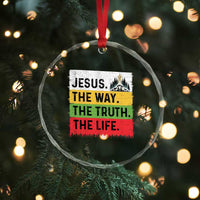 Jesus Christian Crystal Glass Ornament The Way The Truth The Life Nativity Scene TS14