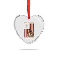 Jesus Christian Heart Crystal Glass Ornament One Nation Under God - Wonder Print Shop