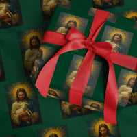Jesus Christian Wrapping Paper Roll Hug Lamb Faith Easter - Wonder Print Shop