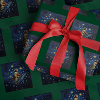 Jesus Christian Wrapping Paper Roll Stary Night Van Gogh Christmas - Wonder Print Shop