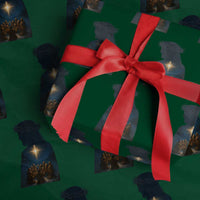 Jesus Christian Xmas Wrapping Paper Roll Christian Saints Praying Under The Star of Bethlehem - Wonder Print Shop