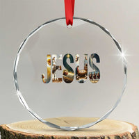 Jesus Christmas Crystal Glass Ornament Nativity Holy Night Christian Faith TS14