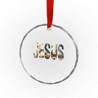 Jesus Christmas Crystal Glass Ornament Nativity Holy Night Christian Faith TS14