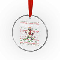 Jesus Christmas Meme Crystal Glass Ornament Snowboard Birthday Boy Ugly Xmas TS14