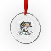Jesus Made Me A Fisherman I Catch He Cleans Crystal Glass Ornament Christian Fisher - Wonder Print Shop