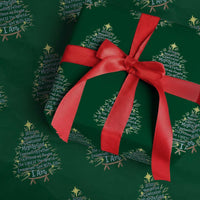 Jesus Names Christmas Tree Wrapping Paper Roll Christian Bible Verse Xmas - Wonder Print Shop