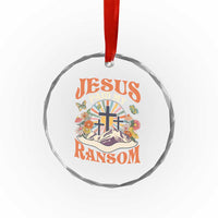 Jesus Paid My Ransom Crystal Glass Ornament Jesus Christian Faith Good Friday Bible Verse - Wonder Print Shop