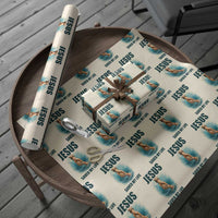 Jesus Saved My Life Wrapping Paper Roll Christian Bible Verse - Wonder Print Shop