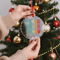 Jesus The Way The Truth The Life Crystal Glass Ornament Christian Worship TS11